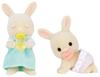 Sylvanian Families Doll Milk Rabbit Family Milk Rabbit Twins