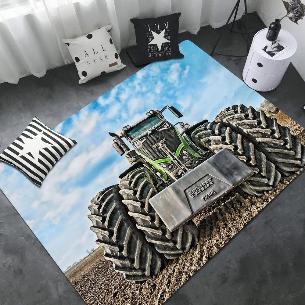 Сельскохозяйственный трактор Fendt Коврик для пола Прямоугольный Противоскользящий Домашний Мягкий Коврик для ванной Коврик для входной двери В помещении На улице Коврик для декора отеля