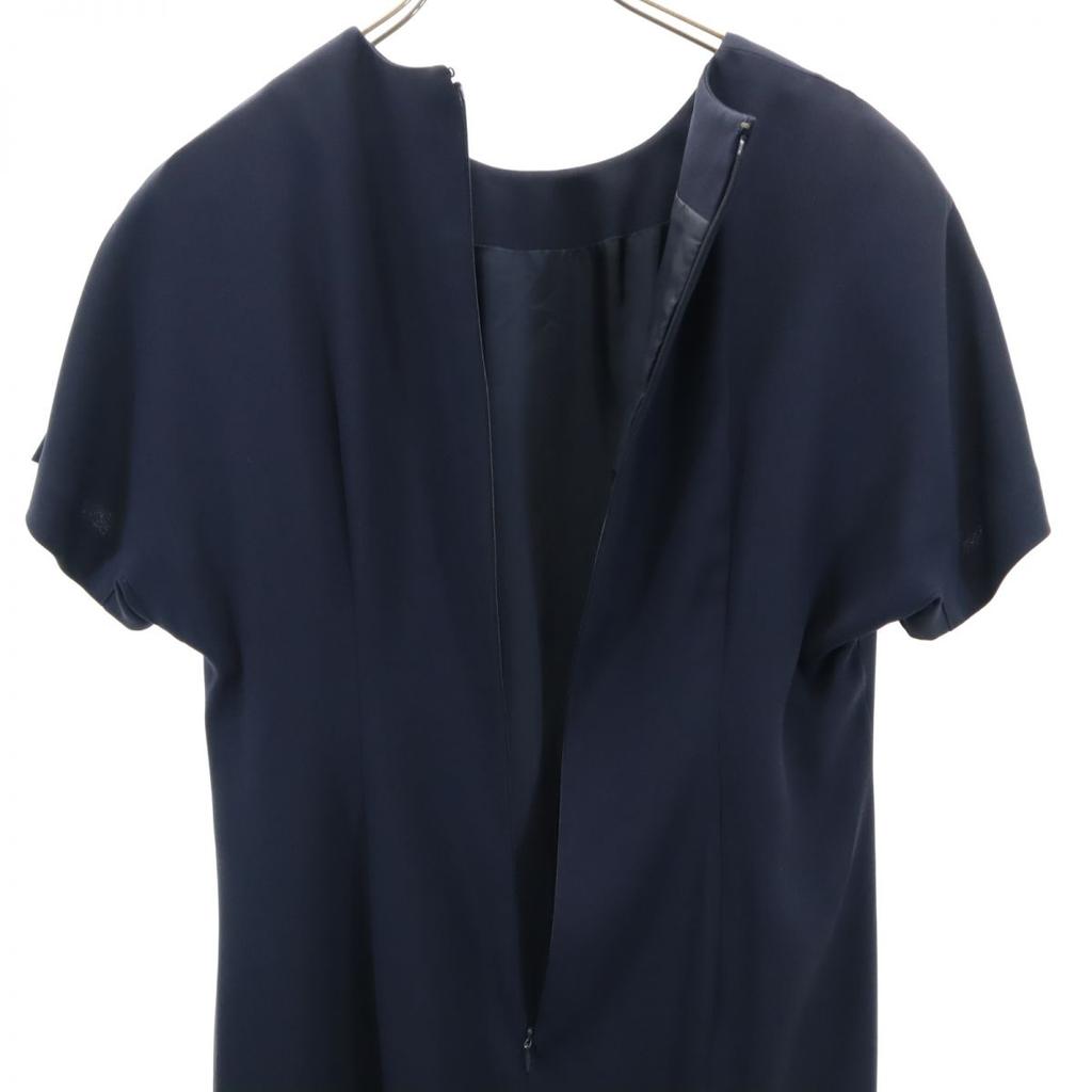 Givenchy Сделано в Японии Платье с коротким рукавом длиной до колена 13 Темно-синий Женский Б/у