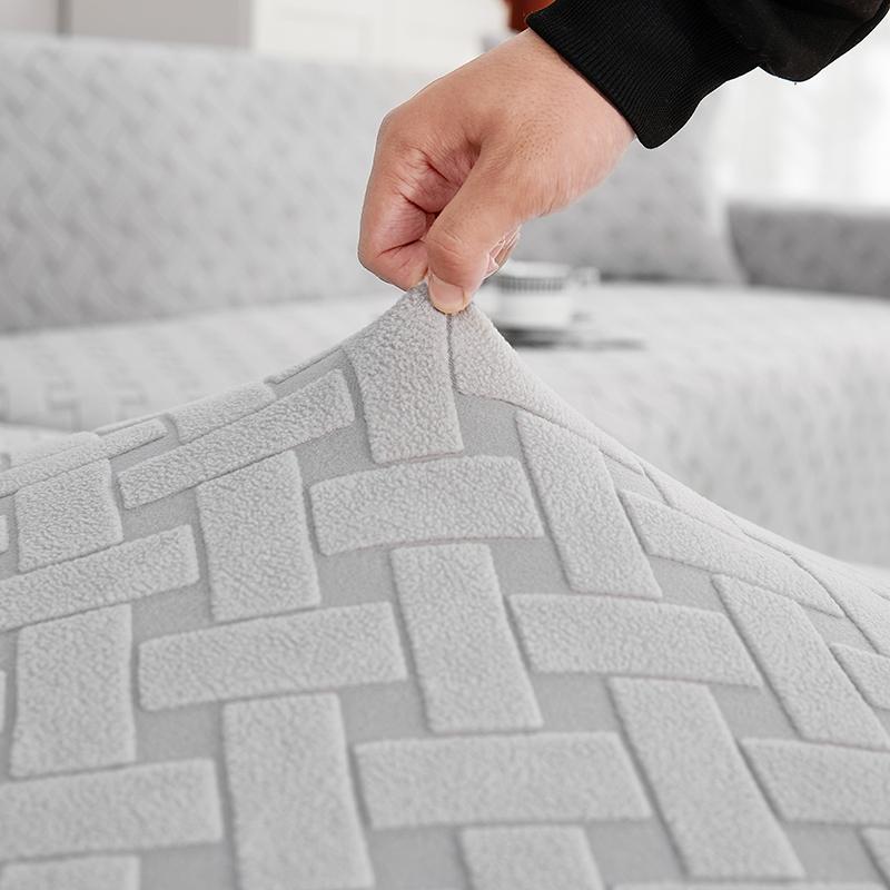 Эластичные плюшевые жаккардовые чехлы для диванов, чехлы для диванов, чехлы для дивана, защита для мебели, мягкие нескользящие эластичные чехлы