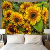 Tapestry Sunflower Painting Wall Hanging Home Decor  Floral Nature Landscape