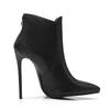 Fashion Black Women's Ankle Boots Autumn Winter Fashion Pointed Toe Ladies Shoes Heeled Sexy Nightclub Short Boot Grey Large Size 45