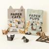 50Pcs Diy Paper Cats Diy Origami Paper To Fold Cute Cat Figures Handmade Diy Paper Dinosaur Fun Art Craft Folding Animal Set