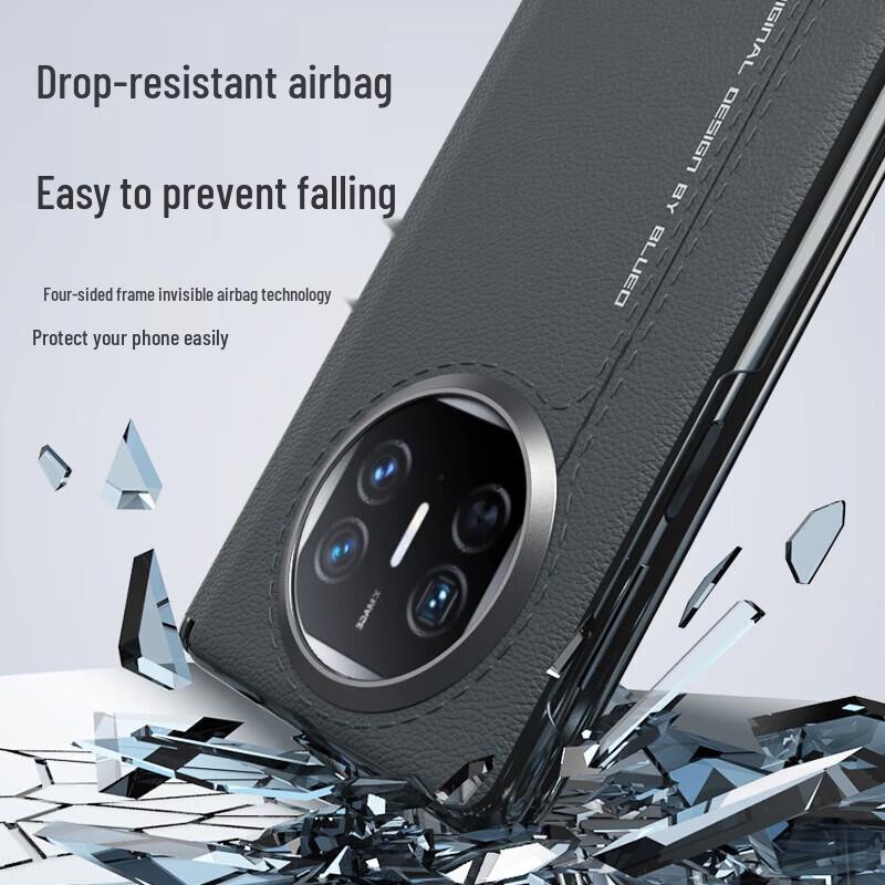 Blue Gorilla Magnetic Hinge Leather Case for Huawei Mate X5/X3