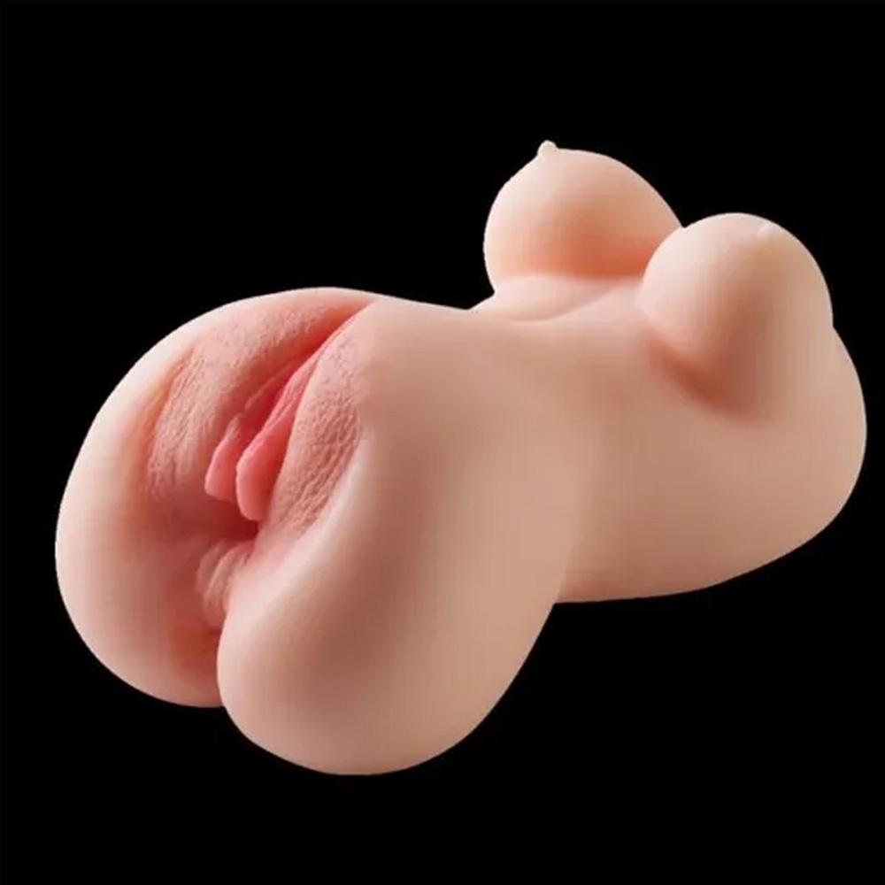 Male Masturbator Sex Doll with Vagina Tight Anus and Nipples 3 In 1 Realistic Pocket Toy for Male Oral Sex