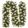 Рождественская гирлянда 2,7 м для украшения - Елка, Венок, Стена, Дверь, Отель, Витрина торгового центра