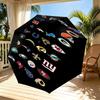 NFL Print Automatic Open Close Umbrella, Portable Foldable Umbrella, for Outdoor Commute Camping Trip, Ideal Birthday Gift