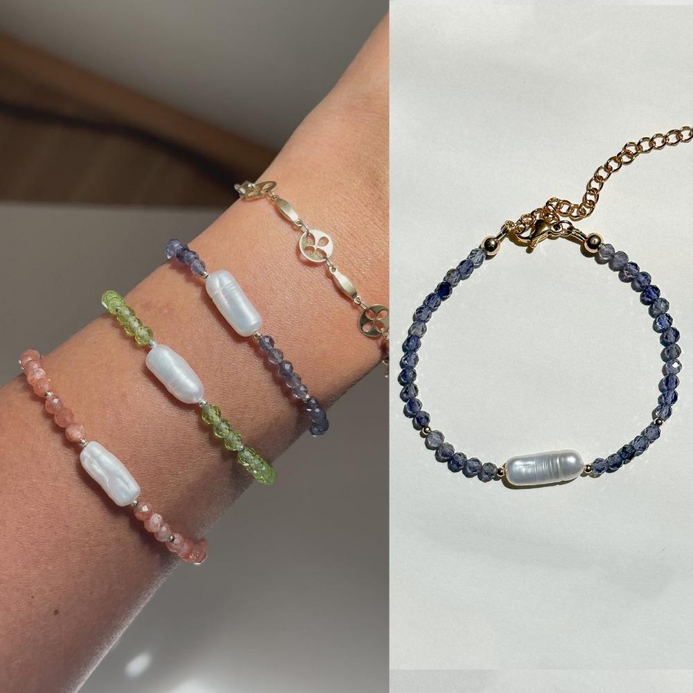 Браслет Feeling Spar Mix and Match Браслет из натурального пресноводного жемчуга Тренд для путешествий Сочетание