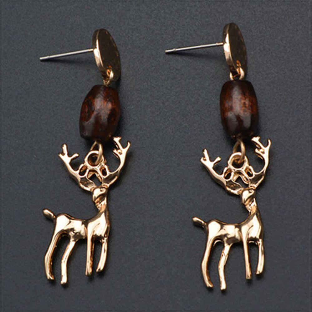 Новые Женские Рождественские Подарки Серьги Снеговик Рождественская Елка Серьги Капли Санта Клаус