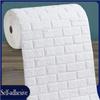 Continuous Wallpaper White Brick Stickers 3d Wall Stickers Living Room Bedroom Decoration TV Background Waterproof