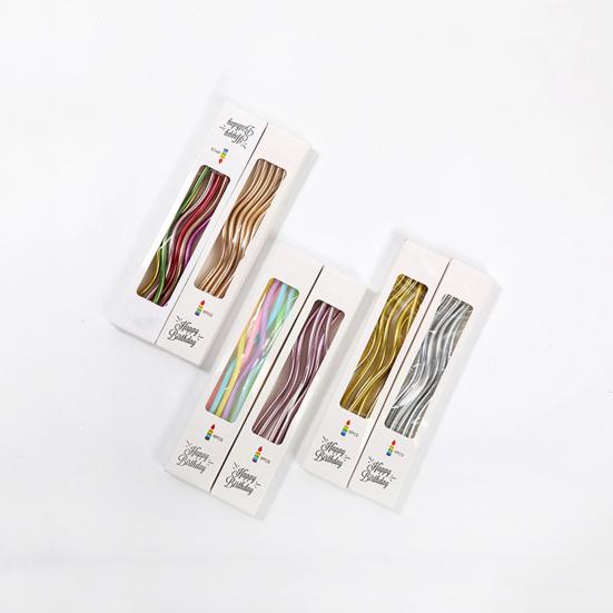 6 шт./компл. свечи на день рождения, хороший визуальный эффект, несколько цветов, отличное качество изготовления, устойчивый к коррозии, долгосрочное сохранение, украшение для торта