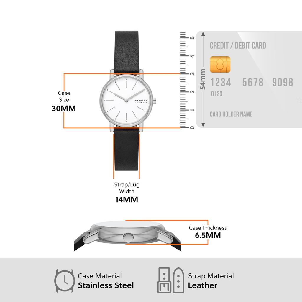 Часы SIGNATUR LILLE SKW3120 Черные [Skagen] Женские