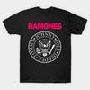 Мужская черная футболка с принтом Ramones Печать на трансферной бумаге без вырезания Хлопковая футболка
