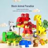 Большой набор строительных блоков с животными для детей 2-6 лет - Развивающая игрушка для раннего обучения и творчества