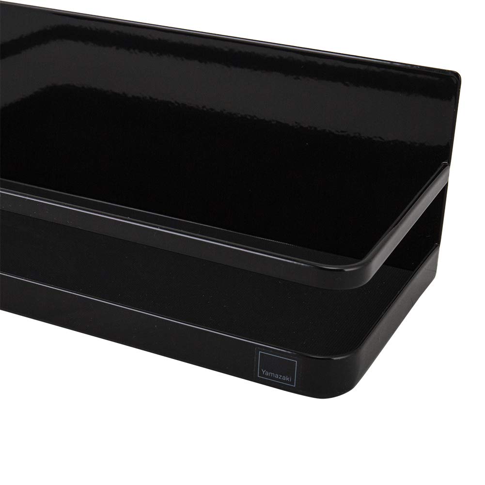 Yamazaki Jitsugyo Магнитная полка для специй Черная x Г11 x Tower Полка для приправ Кухонное хранение 2523 Прибл.. Ш24,5 В8,5 см