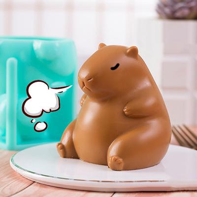Милая силиконовая форма Capybara, мультяшное животное, молочное желе, пудинг, силиконовая форма для дома, кухни, выпечки, аксессуаров для вечеринки, ресторана
