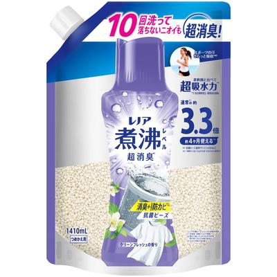 Lenor Антибактериальный Дезодорирующий Плесень Чистый Свежий Использовать с кондиционером для белья Дезодорант Уровня Кипячения, Шарики, + Профилактика, Сменный Блок, 1,410 мл [Большой