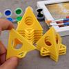 10PCS Mini Pyramid Triangle Stands Plastic Wooden Plank Support Bracket Feet  Painting Accessories