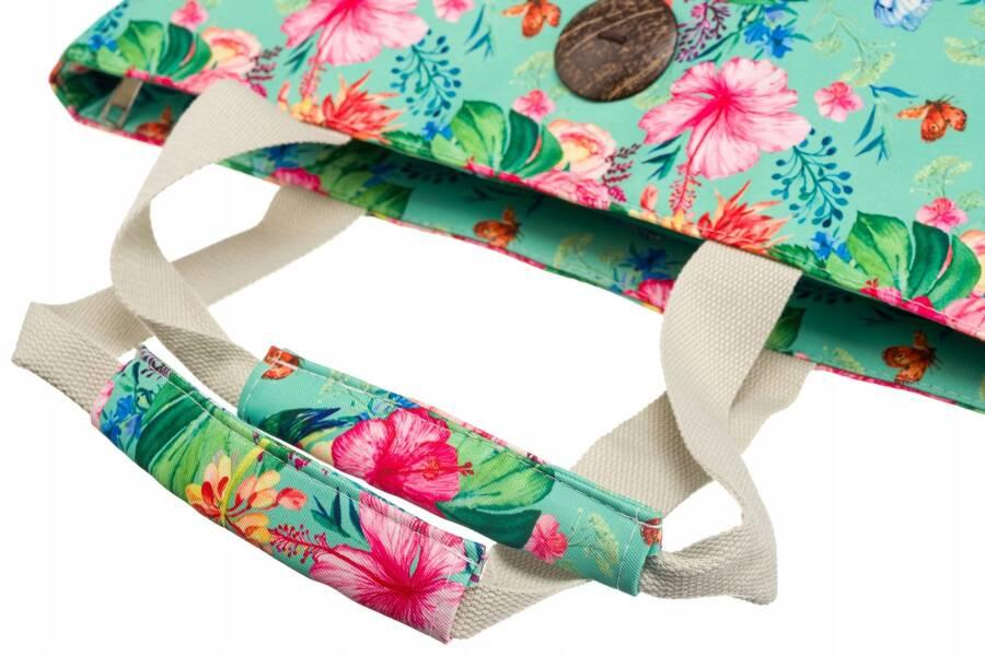 Large, spring-summer women's shopper bag