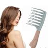 Portable Double Row Big Tooth Comb Easy To Clean Wide Tooth Comb Hair Styling Fluffy Roots Combs