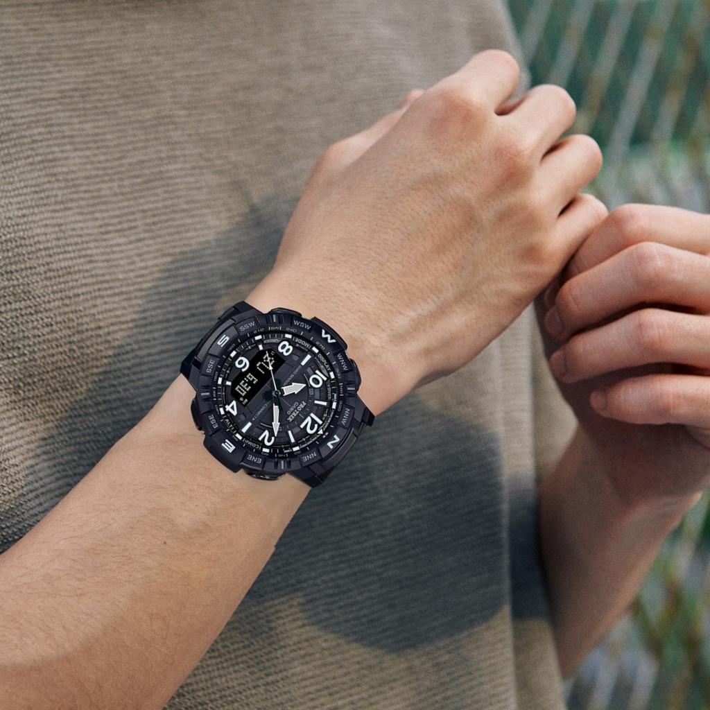 Casio Мужские часы PRO TREK Черные PRT-B50YT-1 PRT-B50YT-1
