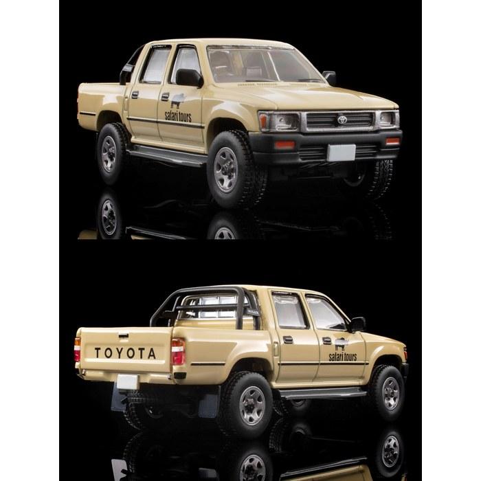 TOMYTEC Marine x Tomica Limited Vintage GeoCollection64 Car Snap 29a Safari 2 (with Toyota Hilux 4WD Pickup Double Cab) ABS/PVC Figure &