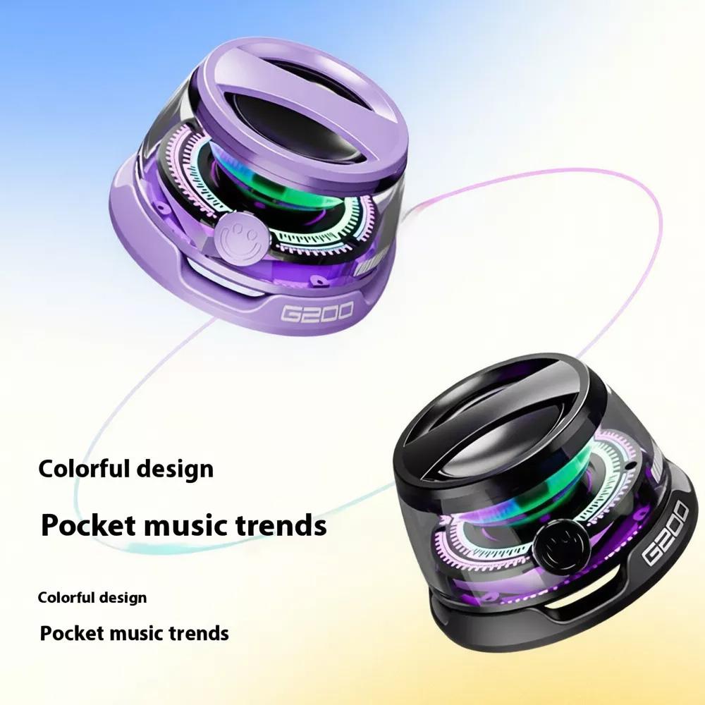 Магнитный Bluetooth-динамик G200 TWS, с прозрачным корпусом и RGB-подсветкой, Магнитный Bluetooth-динамик