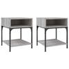 Maison Exclusive - Tables de chevet 2 pcs sonoma gris 40x41x50 cm bois ingénierie