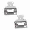 2Pcs Self Closing Cabinet Hinge 1 2in Enhanced Safety Steel Semi Wrap Overlay Cupboard Door Hinge for Kitchen Bathroom