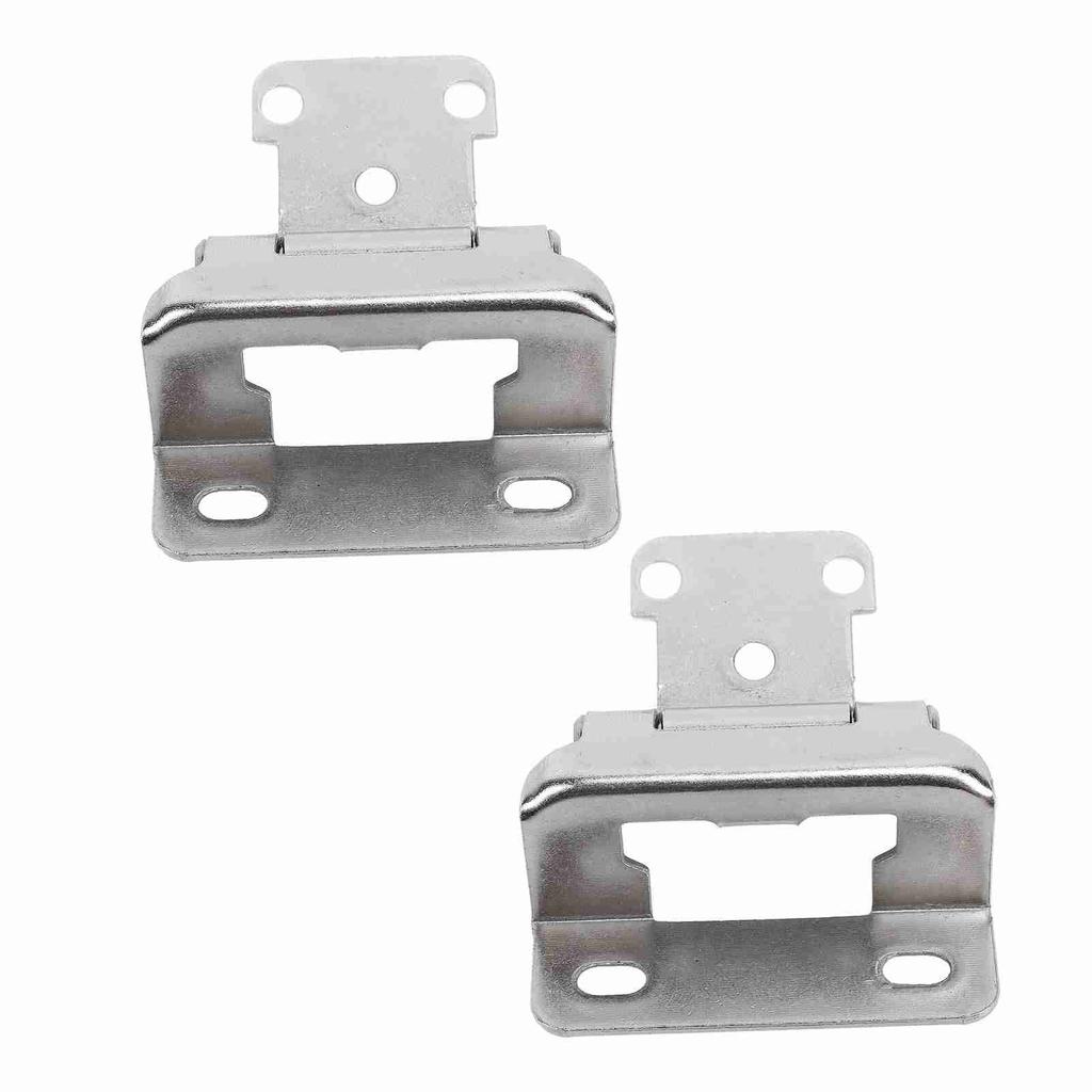 2Pcs Self Closing Cabinet Hinge 1 2in Enhanced Safety Steel Semi Wrap Overlay Cupboard Door Hinge for Kitchen Bathroom