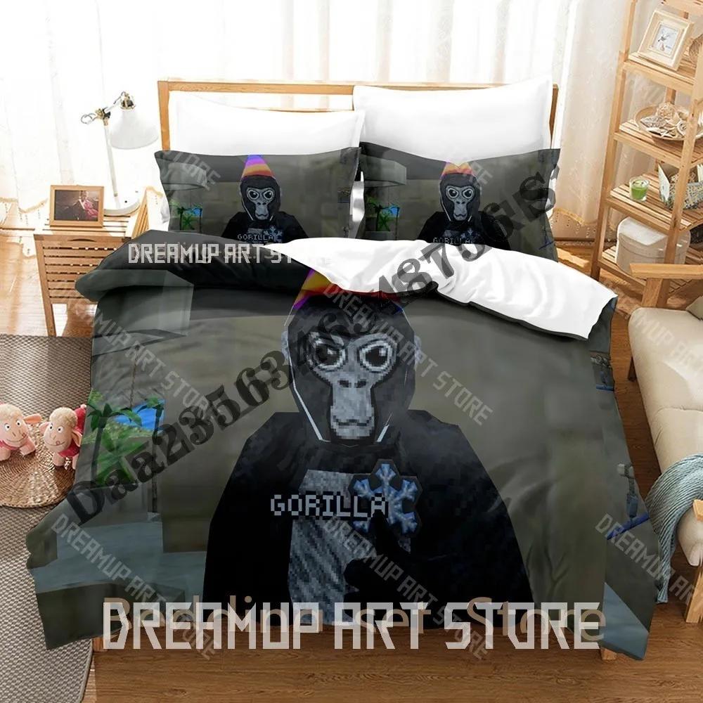 3D Print Gorilla Tag Game Bedding Set Single Twin Full Queen King Size Bed Set Adult Bedroom Duvetcover Sets Anime Bed Shee