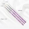 Exquisite Nail Art Brush Acrylic Pen Rod Delicate Brush Head Nail Art Drawing Line Detail Brush Flower Checkered Pattern Painting Pen