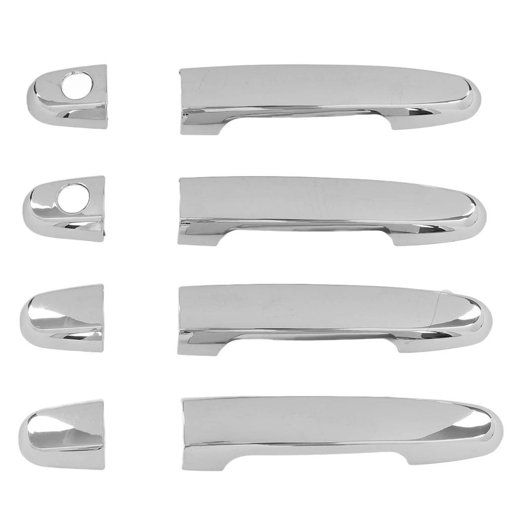 8 Pieces Chrome Exterior Door Handle Cover Trim Sticker Replacement for Hilux Vigo 2005?2014