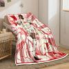 Dynamic player illustrations with bold red text and sharp geometric lines. for all seasons blanket lunch break throw gift