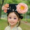 Non-slip Flower Headwear Traditional Pearl Headband Ancient Style Hair Hoop  for Women Girls