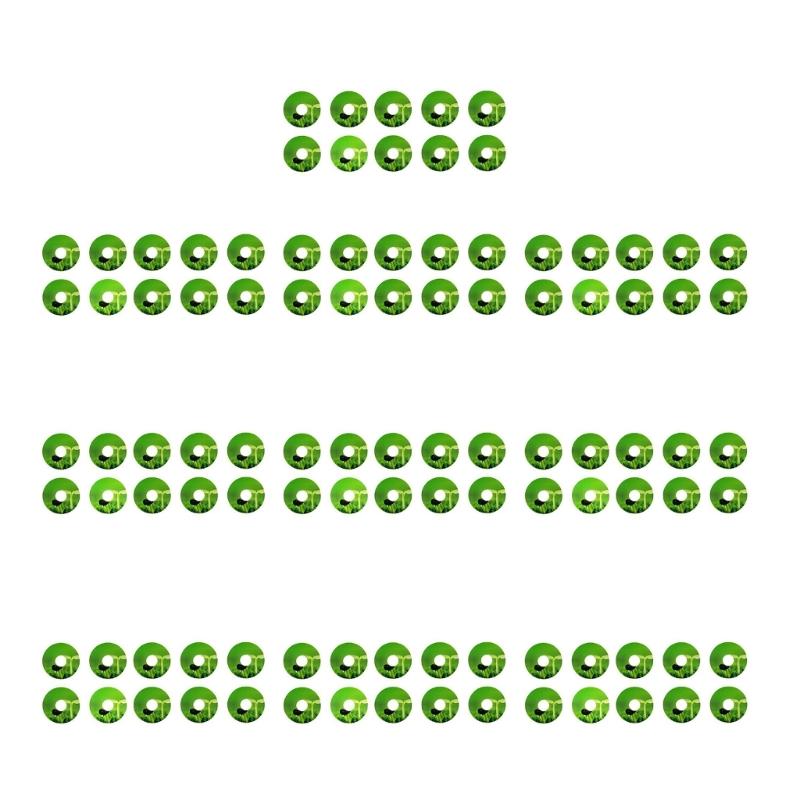 Hydroponic Plant Labels 1.7inch Round Plant Growth Basket Labels for Seedling Self-Adhesive Hydroponic Plant Stickers