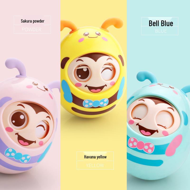 Large Blinking Cartoon Baby Tumbler Toy for 6-12 Months - Early Education Puzzle