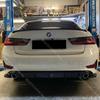Rear Bumper Splitter Lip Max Style Diffuser Guard Trim For BMW 3 Series G20 G21 320i 330i 320d 318d 318i 330e 2019-2022 Pre-LCI