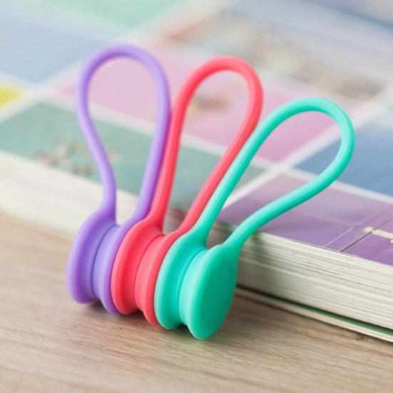 Силиконовый магнитный шнур для наушников, бобина, держатель для намотки кабеля, зажим, органайзер для проводов