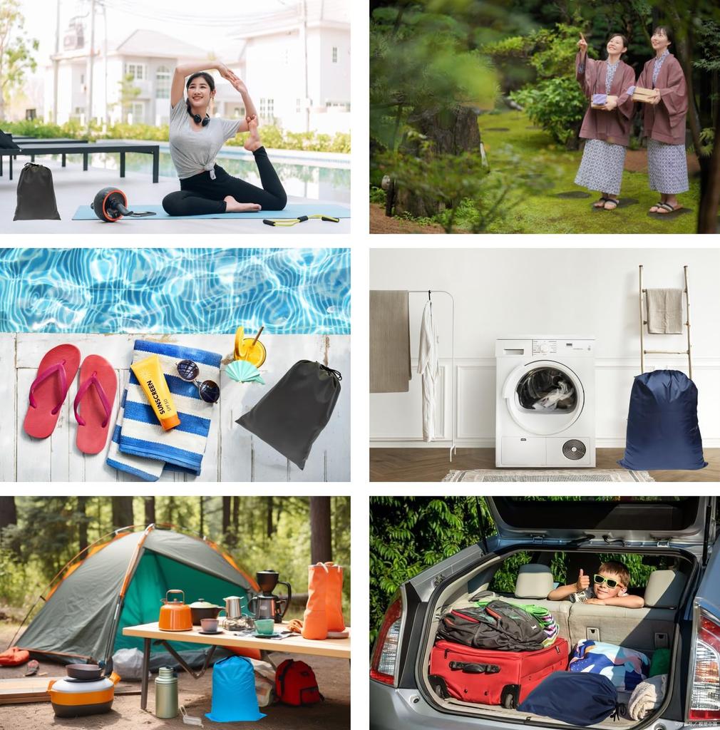 Мешок на шнурке для дополнительного хранения, большой, для сменной одежды, спортивной одежды, горячего источника, покупок, обуви, моющийся, красный [RUSUNM], большой, большой, нейлон, водонепроницаемый,