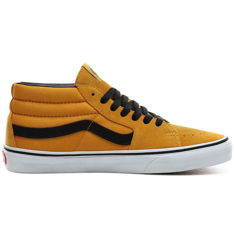 Vans Sk8 Mid Top Кеды для скейтборда Унисекс Кроссовки Черный Желтый VN0A3WM3VYJ