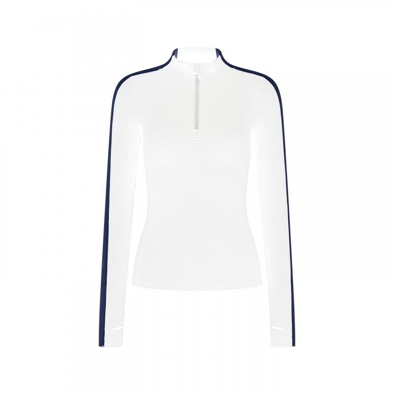Womens Tennis Set Long Sleeve Top Pleated Skirt High Elastic Moisture Wicking Slim Fit Sportswear