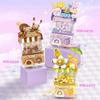 New Pineapple Snow Ice & Brown Sugar Popper & Sweet Taro See Mini Assembly Q Cute Twist Egg Machine Building Blocks NO BOX