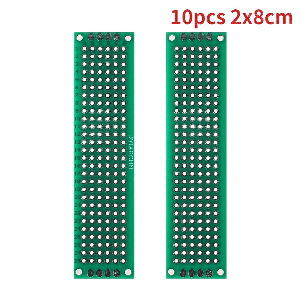 4PCS-40PCS PCB Prototype Board Universal Green Double Sided 2x8 3x7 4x6 5x7 7x9CM Protoboard Breadboard DIY Electronic Kit