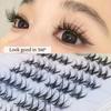 Мягкие пучковые накладные ресницы DIY Индивидуальные накладные ресницы Самоклеящиеся накладные ресницы Дамы Девушки