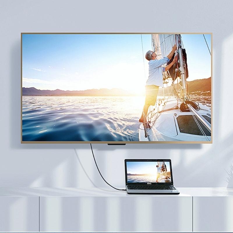 SCART To HDTV Port Converter Cable 1.80m Long AV Signal Adapter Wire Line for Video & Sound Transfer