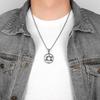 Hexagram Star Islam Stainless Steel Men Necklaces Pendants Chain Simple for Boyfriend Male Jewelry Creativity Gift Wholesale