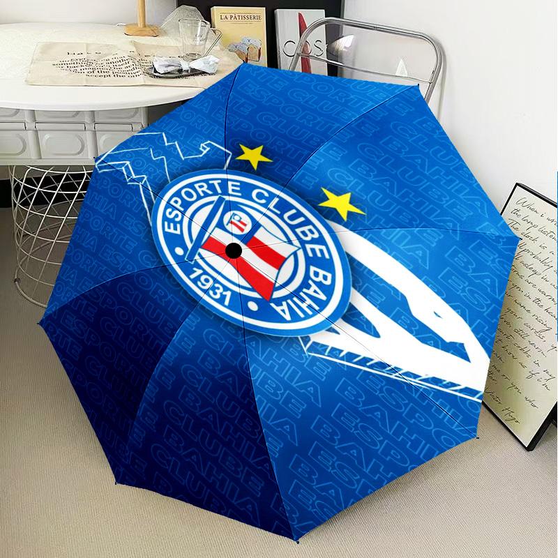1PC Esporte Clube Printed Umbrella Folding umbrella, automatic umbrella 8-Frame for Travel, camping Fan gifts Christmas Gifts