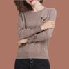 Classy Knitted Sweater Ladies Round Collar Bottoming Sweater Casual Loose Comfortable Knitted Pullover