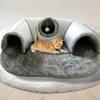 U-shaped Cat Tunnel Bed Removable Washable Cat House Warm Cat Channel Pet Supplies